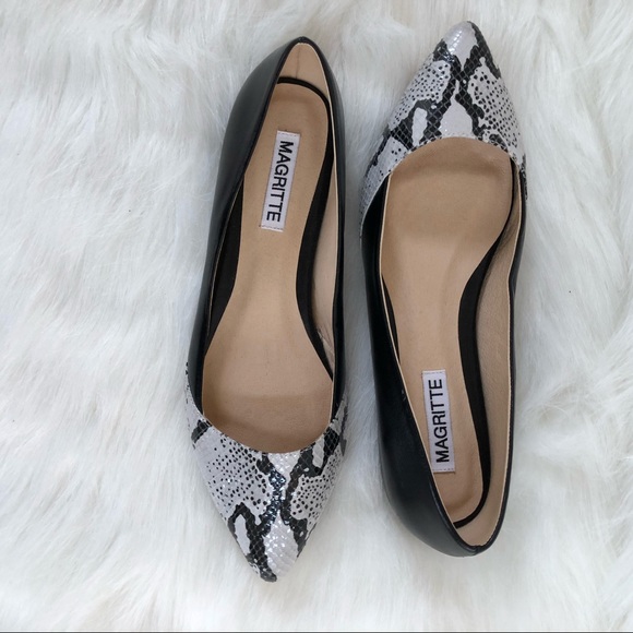 Magritte gray snake black flat last pair! - Picture 2 of 6